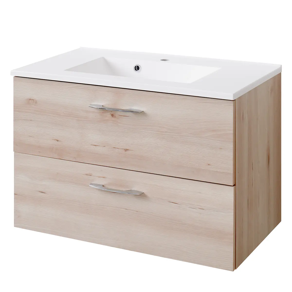 Waschtisch 80cm Braun/Buche Dekor | Braun