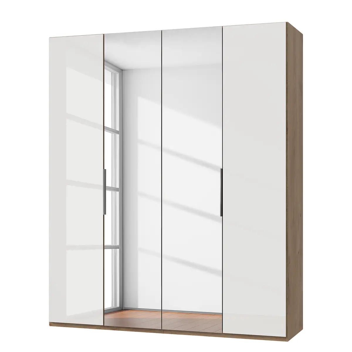 Drehtürenschrank Level 36 D II | Weiß