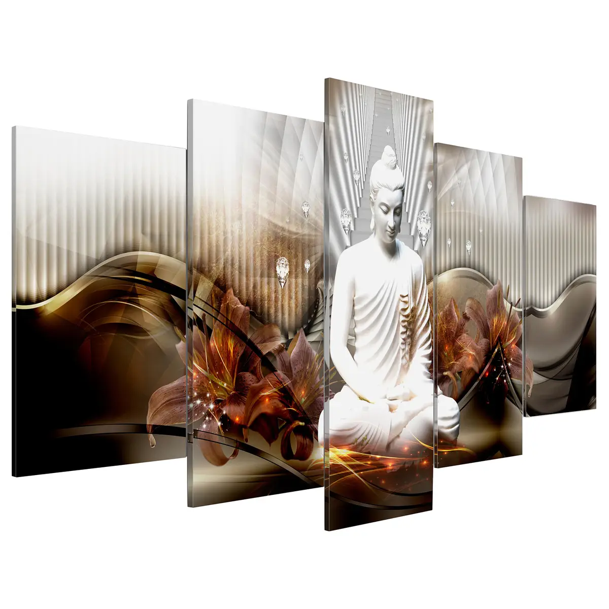 Acrylglasbild Crystal Calm | Braun