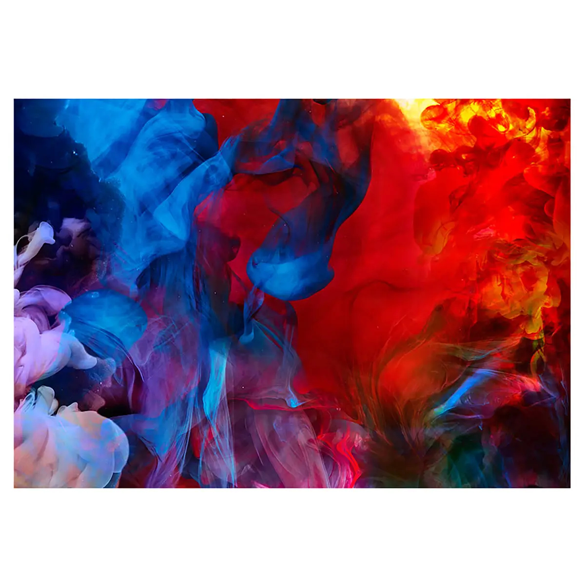 Vliestapete Colored Flames | Mehrfarbig
