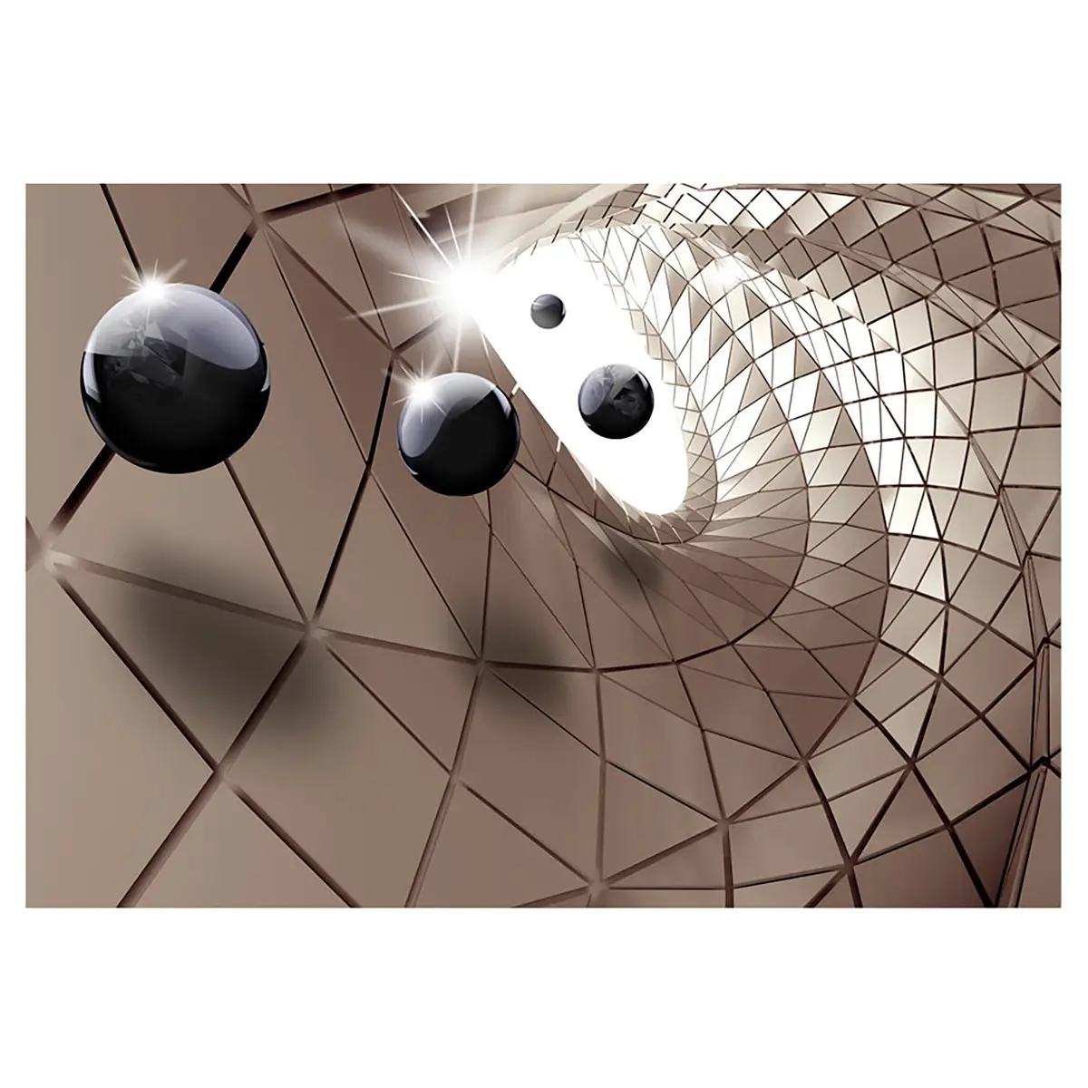 Vliestapete Abstract Utopia | Metall