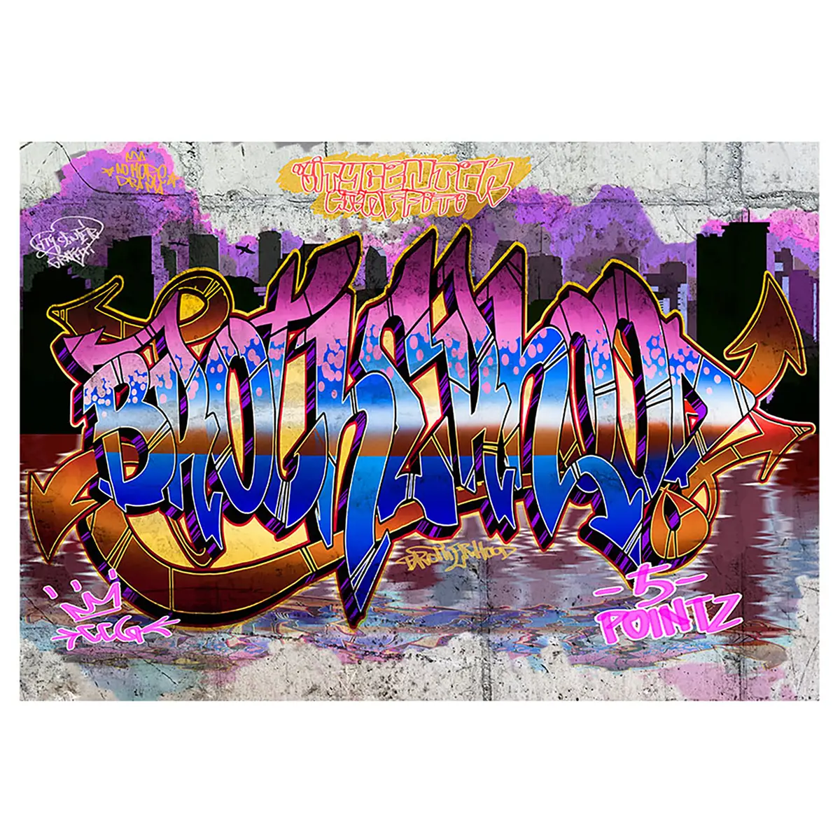 Vliestapete Colorful Mural | Mehrfarbig