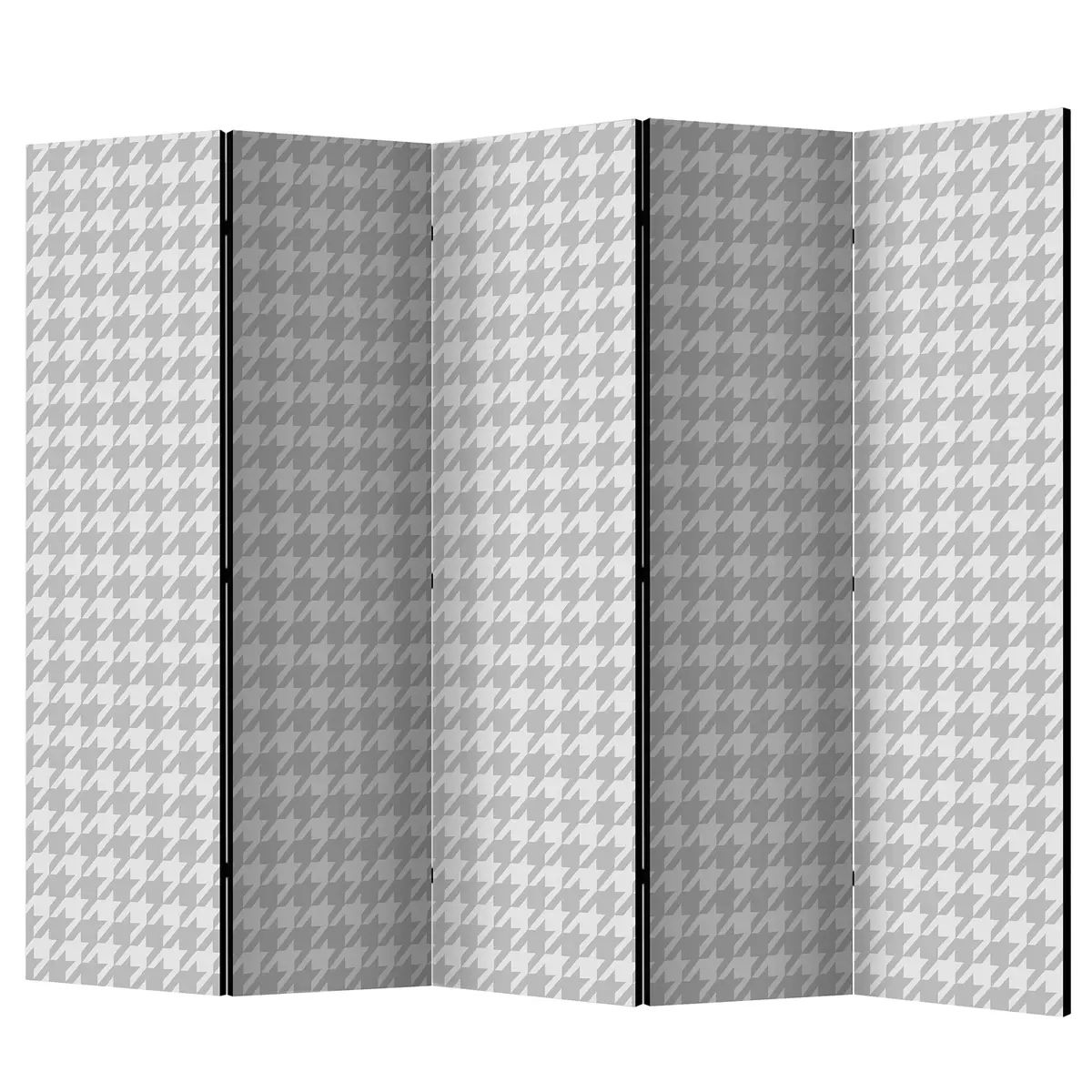 Paravent Dogtooth Check | Grau