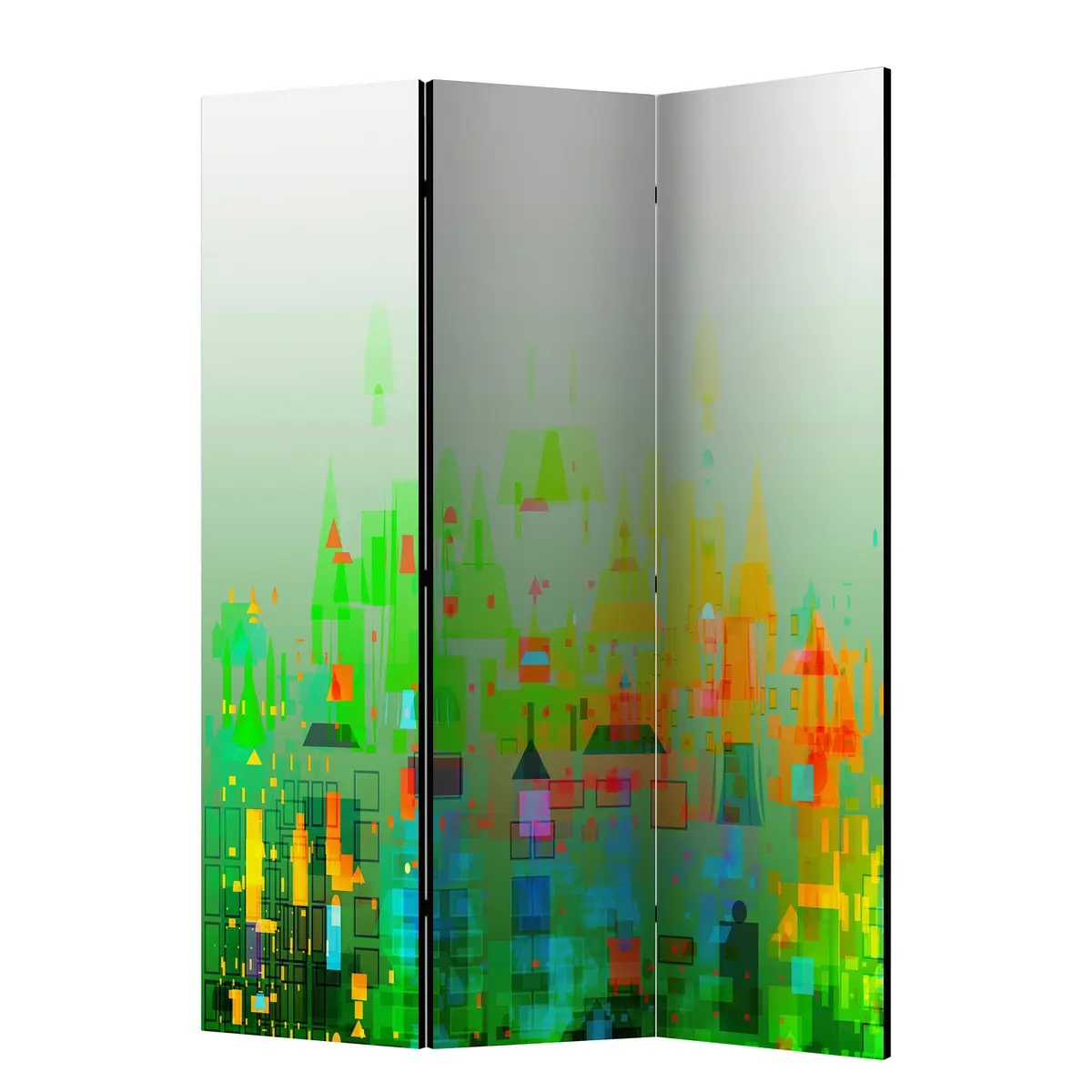 Paravent Abstract City | Mehrfarbig