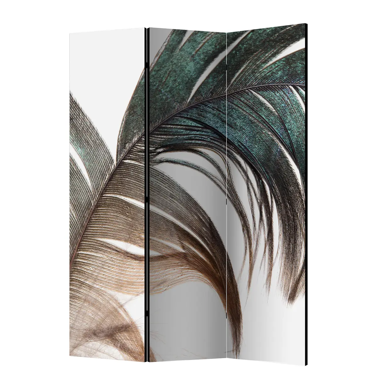 Paravent Beautiful Feather Fleece Multicolor | Mehrfarbig