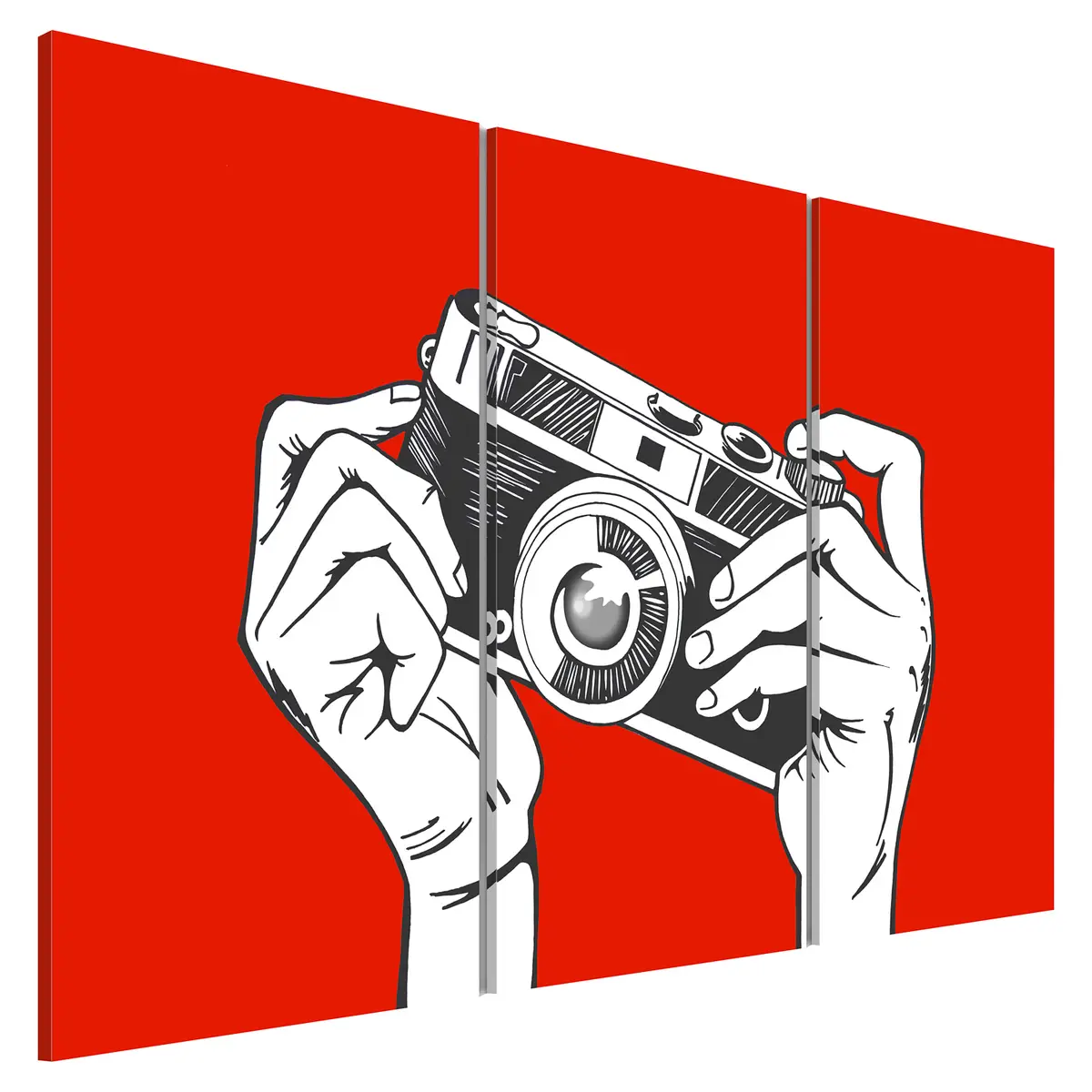 Bild A Photographer Leinen Rot | Rot