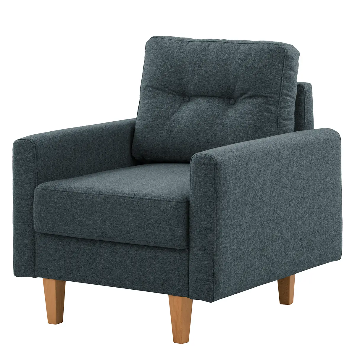 Sessel Koski I Blau/Blau Webstoff Ala | Blau