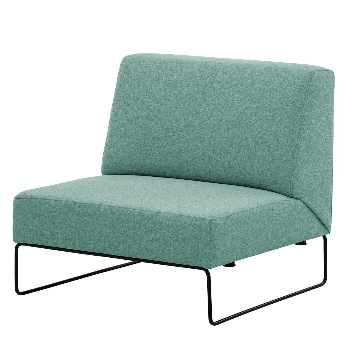 Sessel I Blau/Hellblau Webstoff Voer | Blau