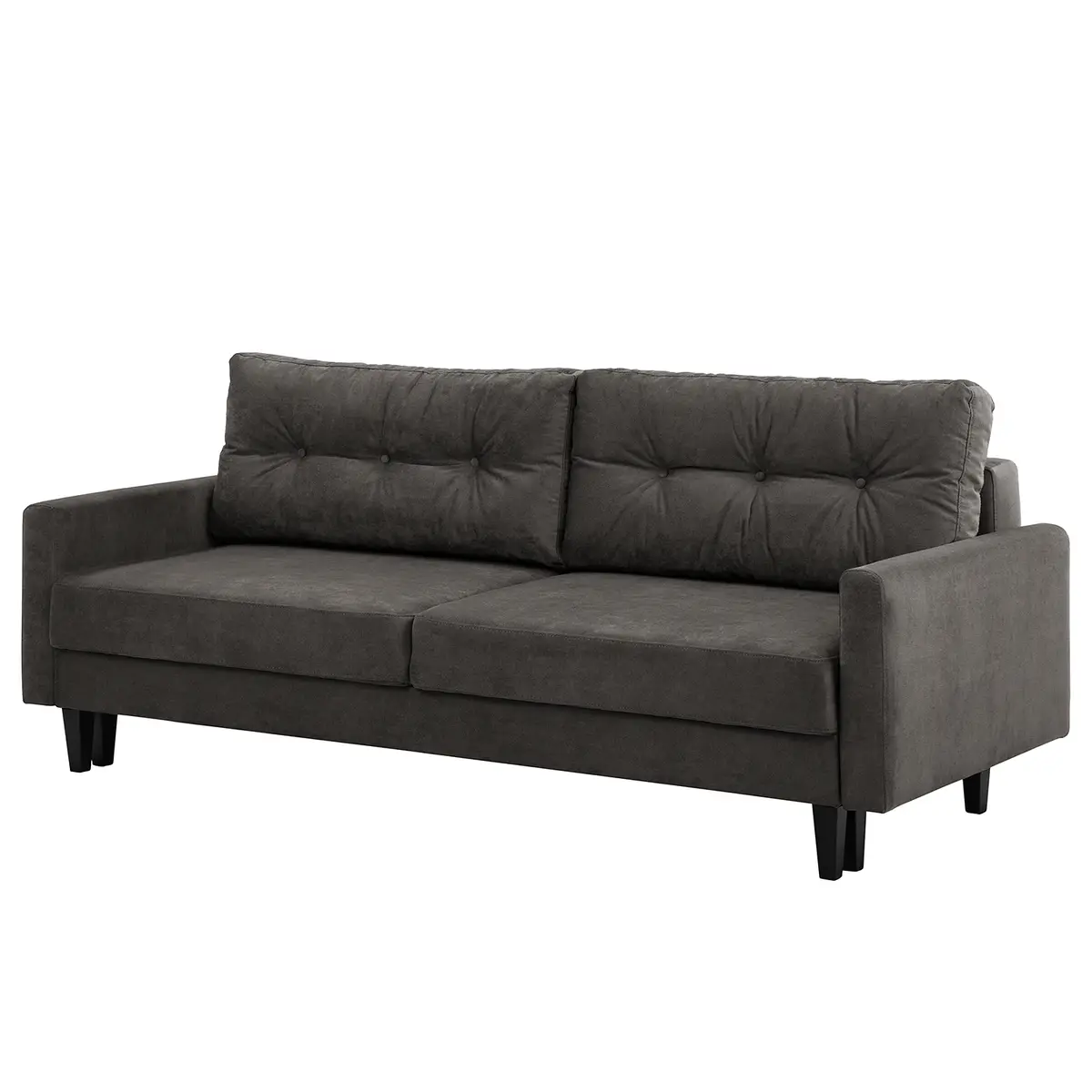 Schlafsofa Koski I Grau/Grau Webstoff Lito | Grau