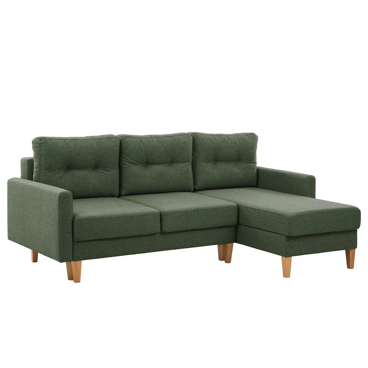 Ecksofa Koski I Grün/Grün Webstoff Ala | Grün