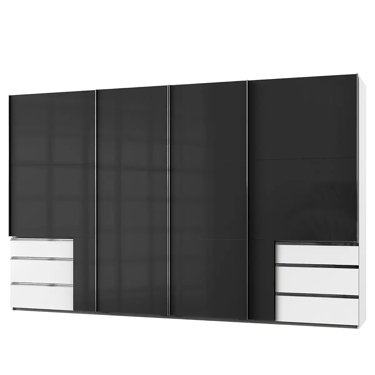 Schwebetürenschrank Level 36 C | Weiß
