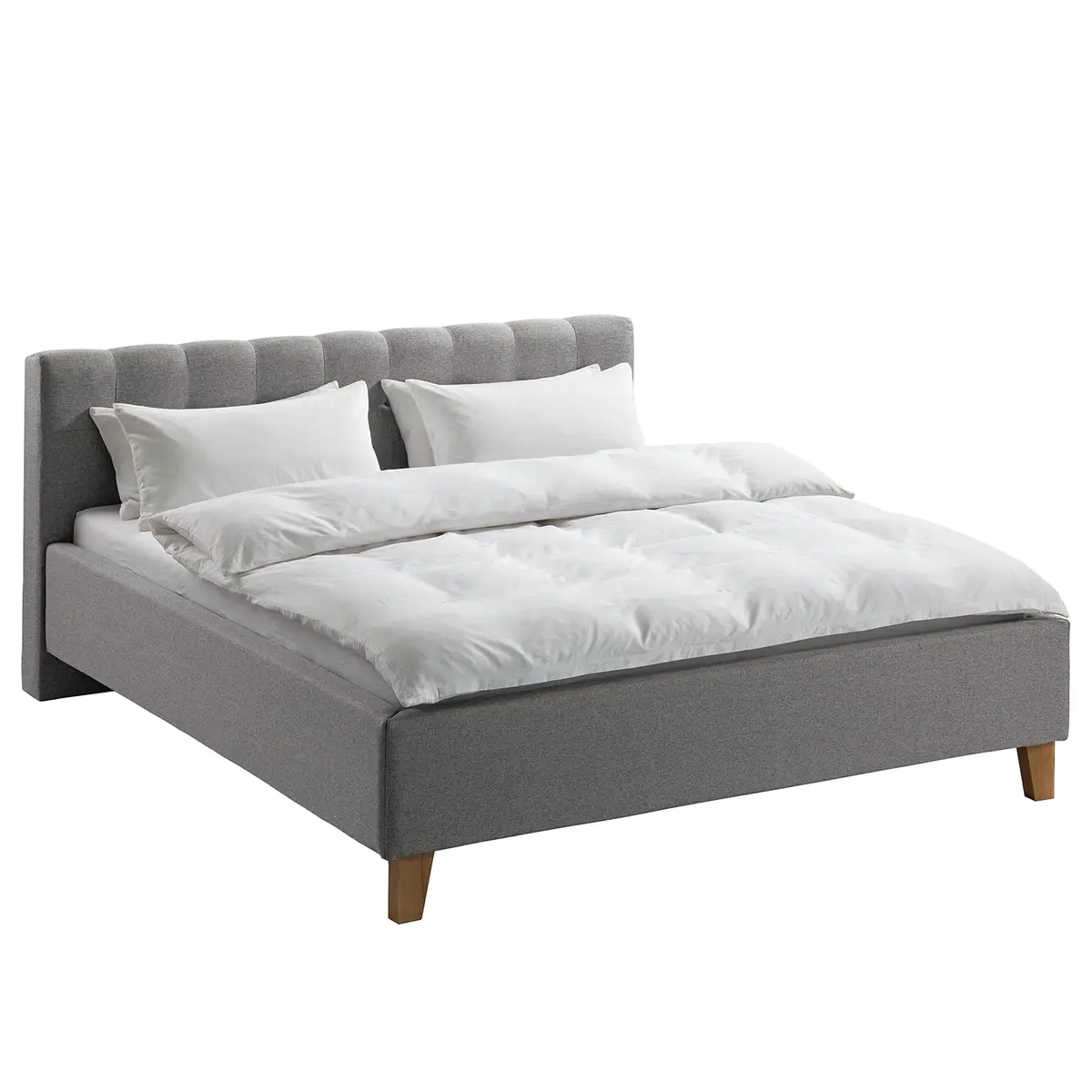 Polsterbett Woodlake I | Grau