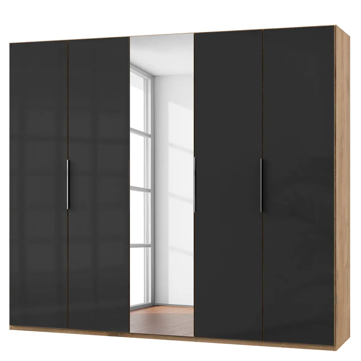 Drehtürenschrank Level 36 C | Holztöne