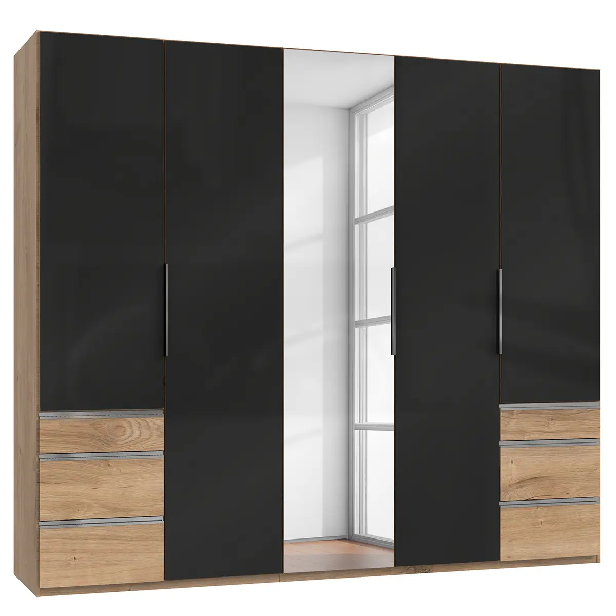 Drehtürenschrank Level 36 C | Holztöne