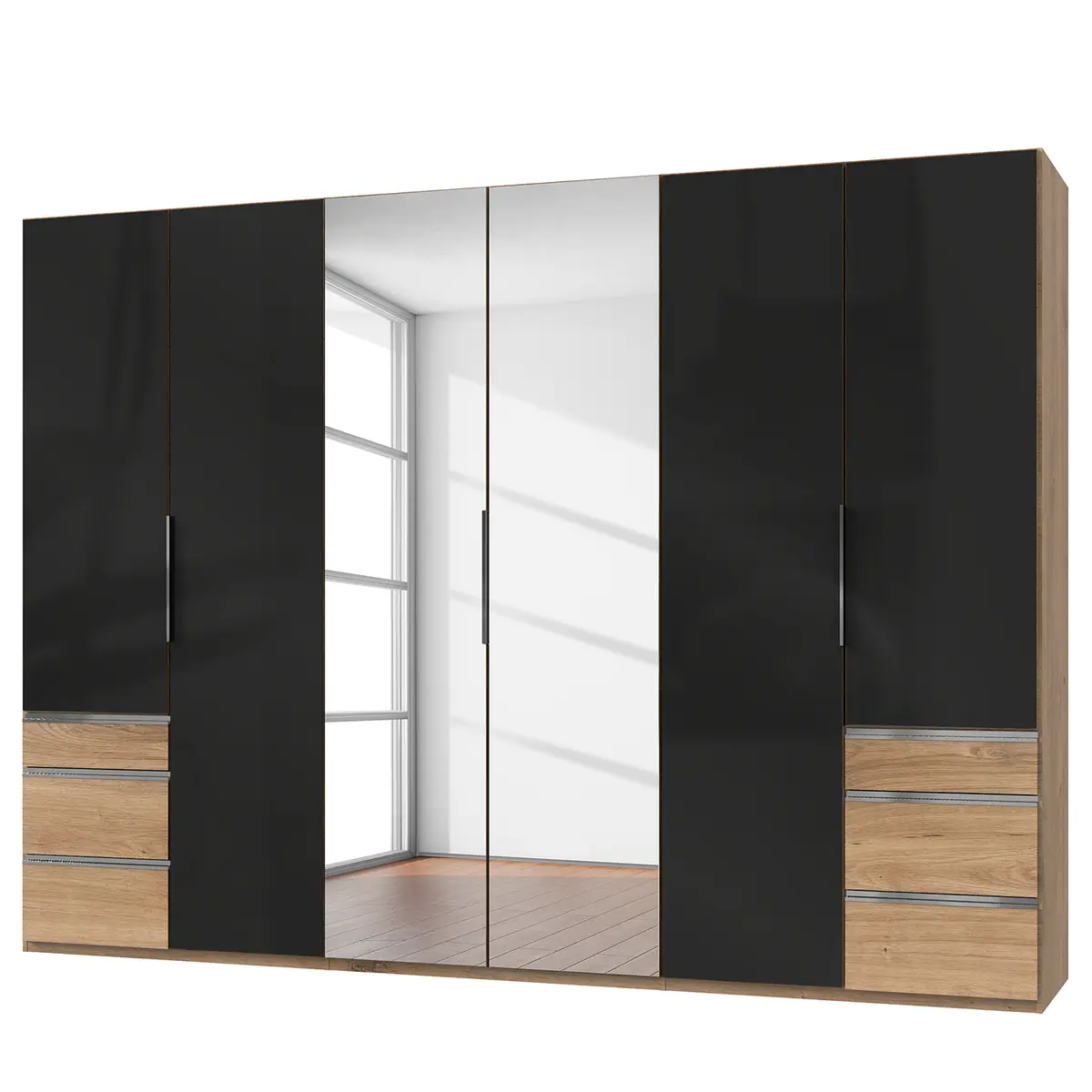 Drehtürenschrank Level 36 C | Holztöne