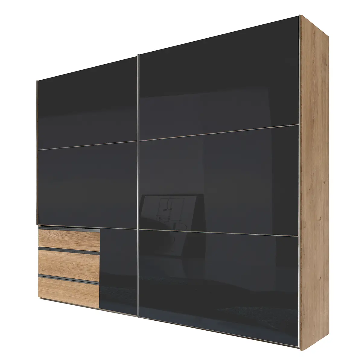 Schwebetürenschrank Level 36 C | Grau