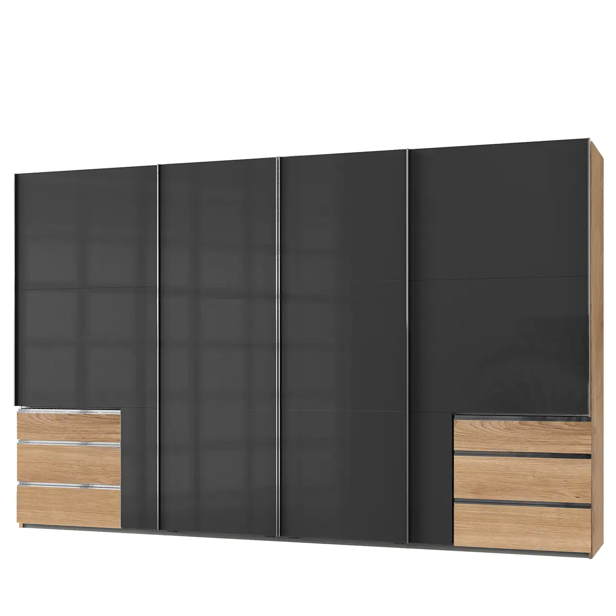 Schwebetürenschrank Level 36 C | Grau