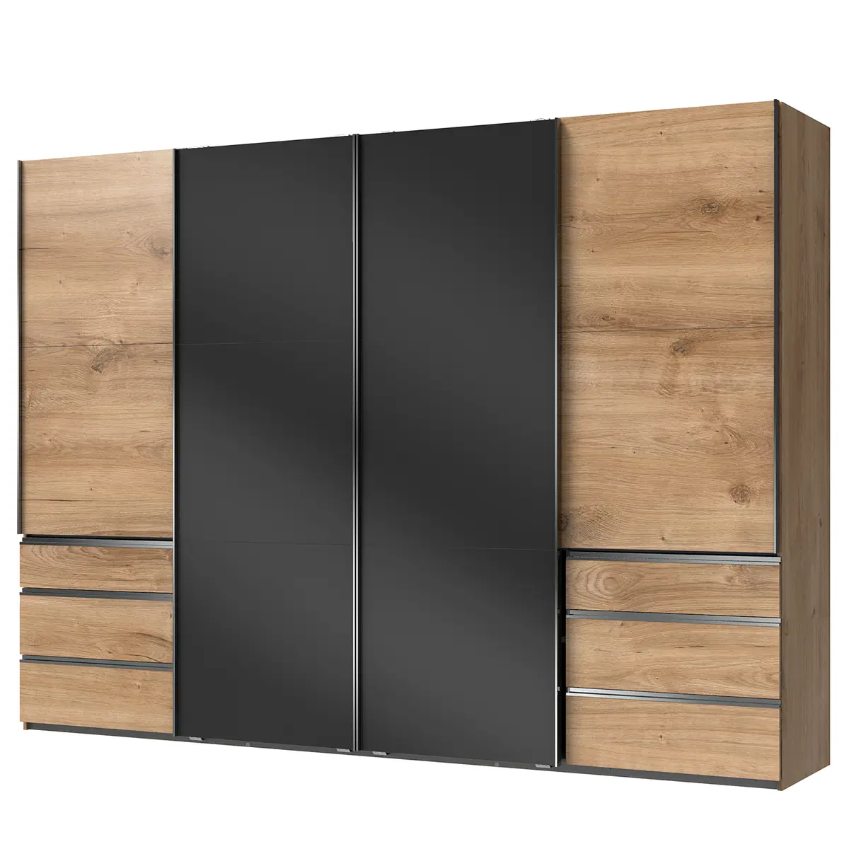 Schwebetürenschrank Level 36 C | Holztöne