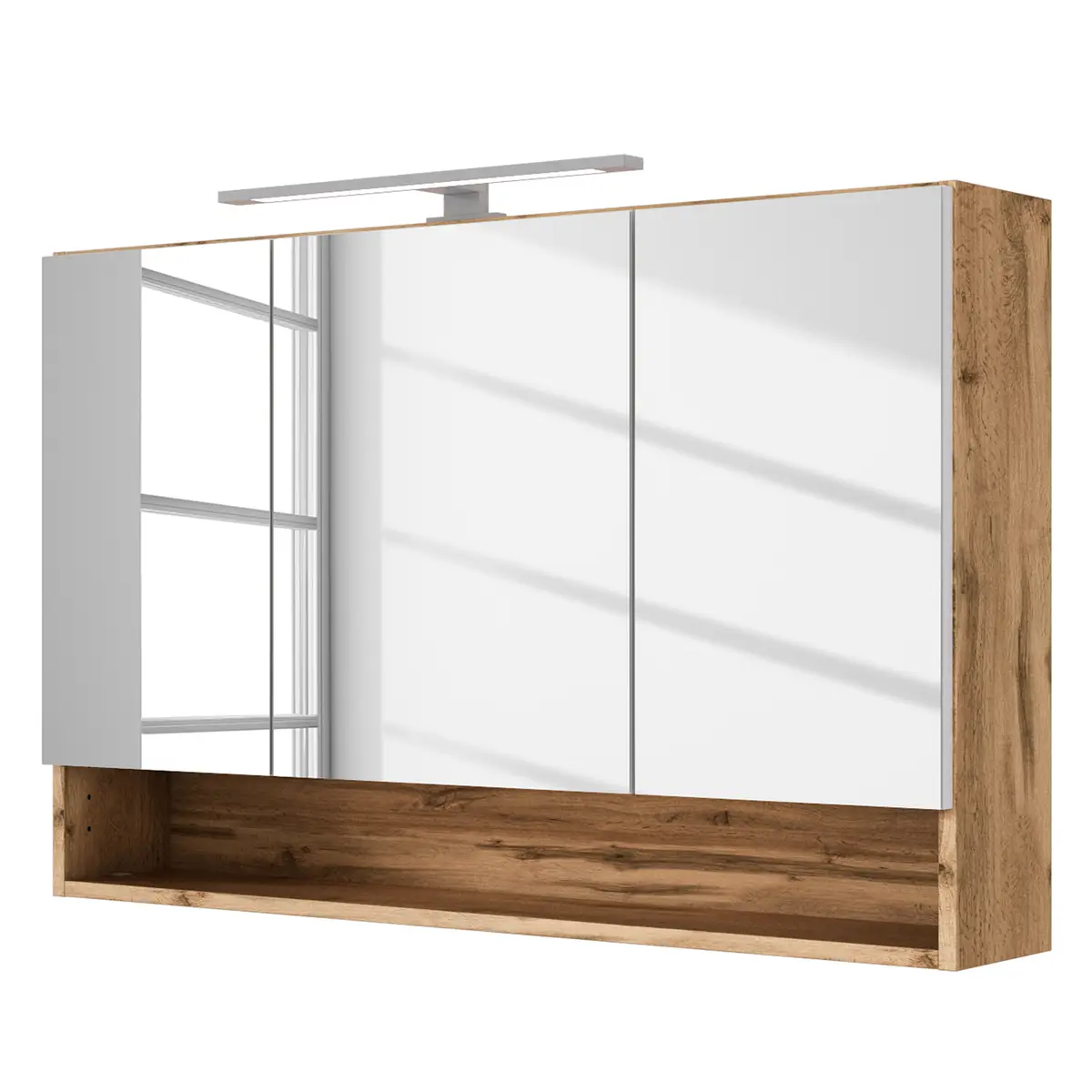 Spiegelschrank II 100cm Multicolor | Holztöne