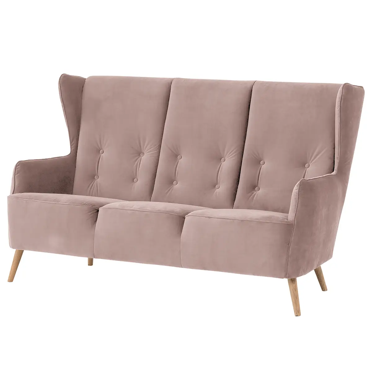 Sofa Bonham 3-Sitzer | Rosa
