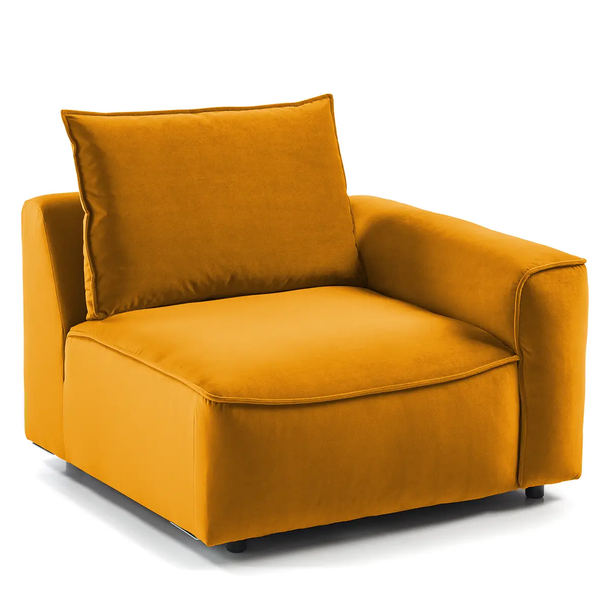 Modulsessel Orange/Orange Samt Shyla | Orange