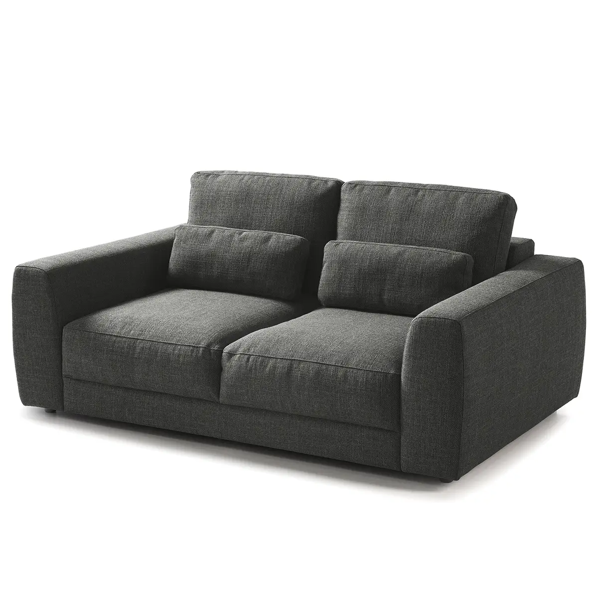 2-Sitzer Sofa Grau/Grau Webstoff Amila | Grau