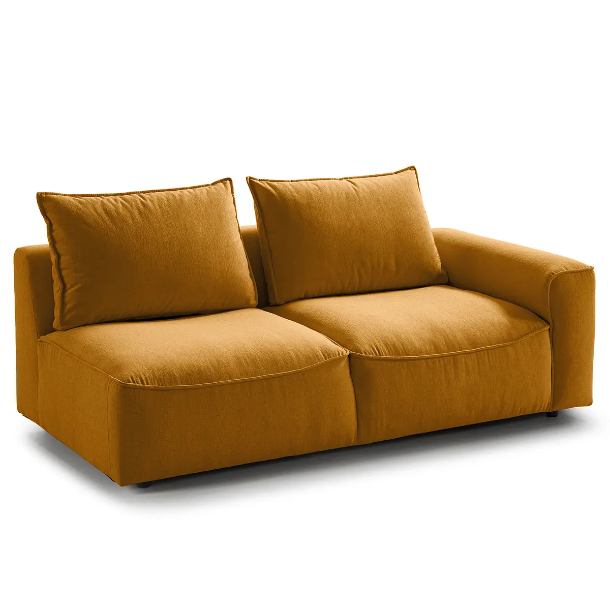 2,5-Sitzer Modulsofa Gelb/Ocker Webstoff Saia | Gelb