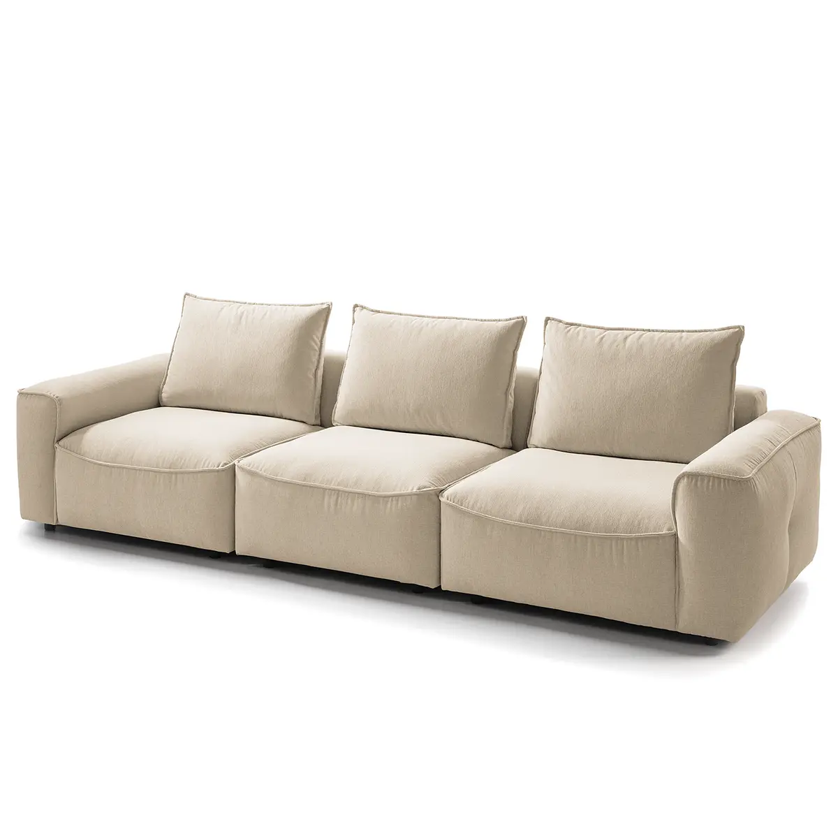 4-Sitzer Sofa Beige Webstoff Saia | Beige