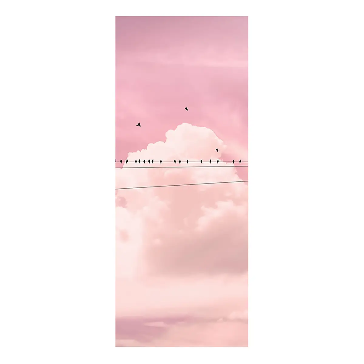 Vlies Fototapete Cloud Wire | Pink