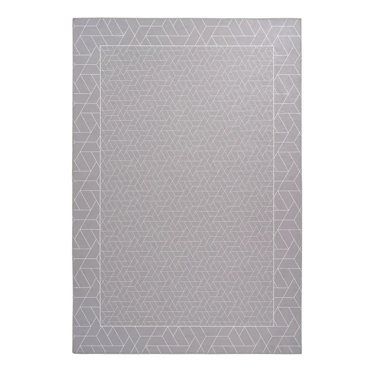 Kurzflorteppich Florence Grau 80 x 150cm Webstoff | Grau