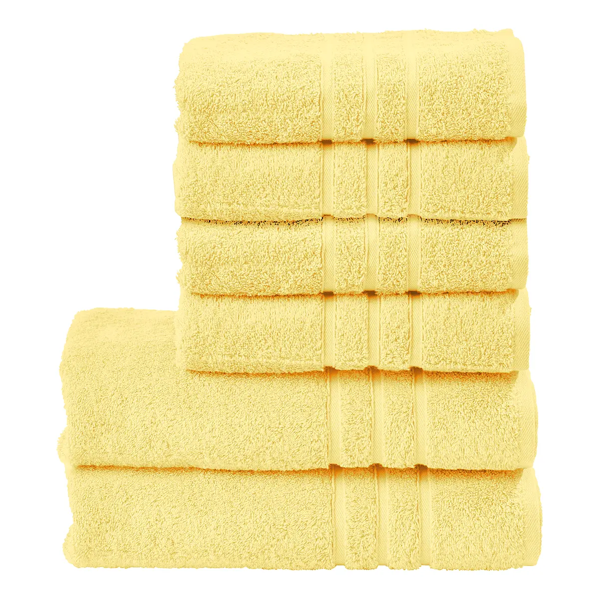 Handtuchset Daily Uni | Gelb