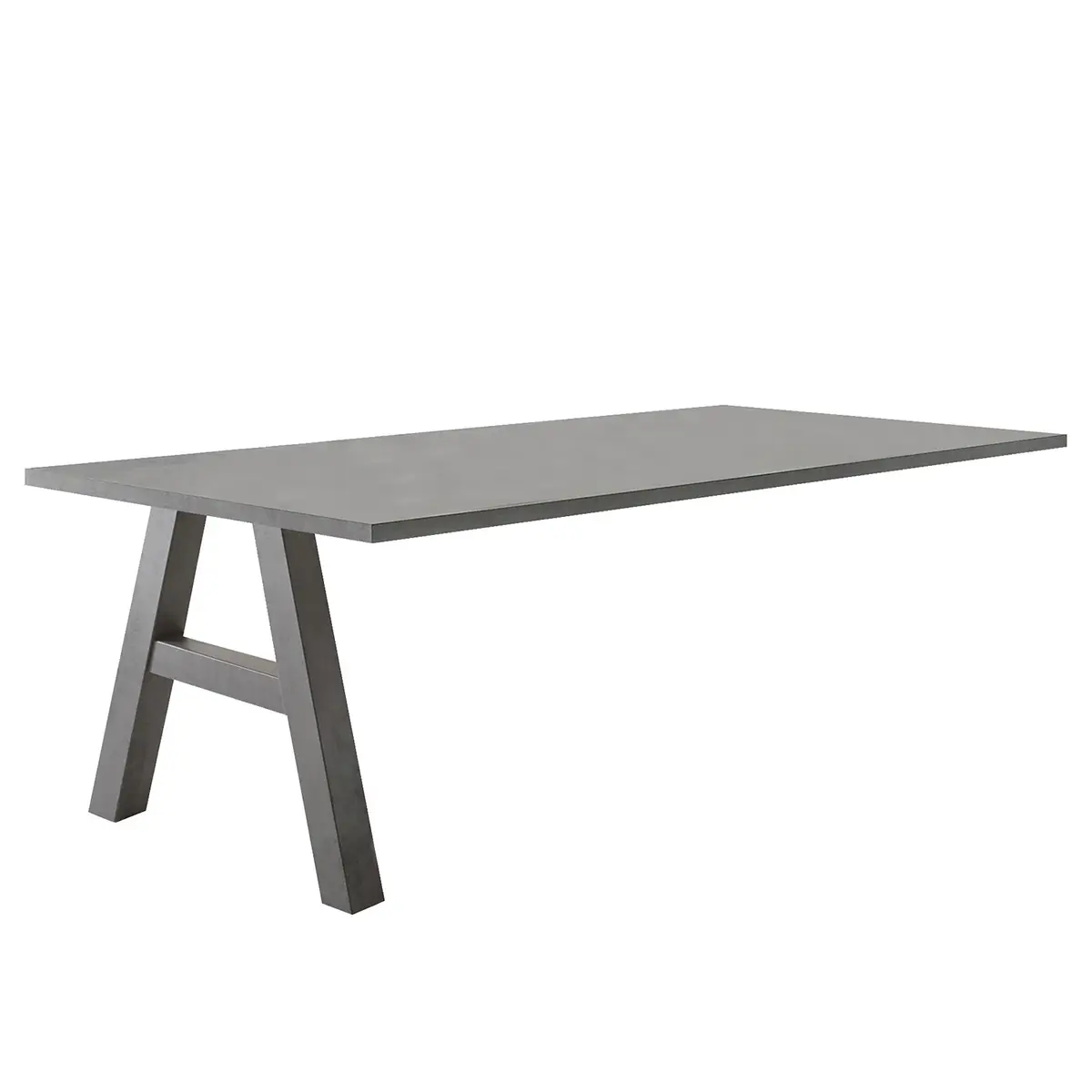 Schreibtisch-Ansatz I 160cm Grau/Anthrazit | Grau