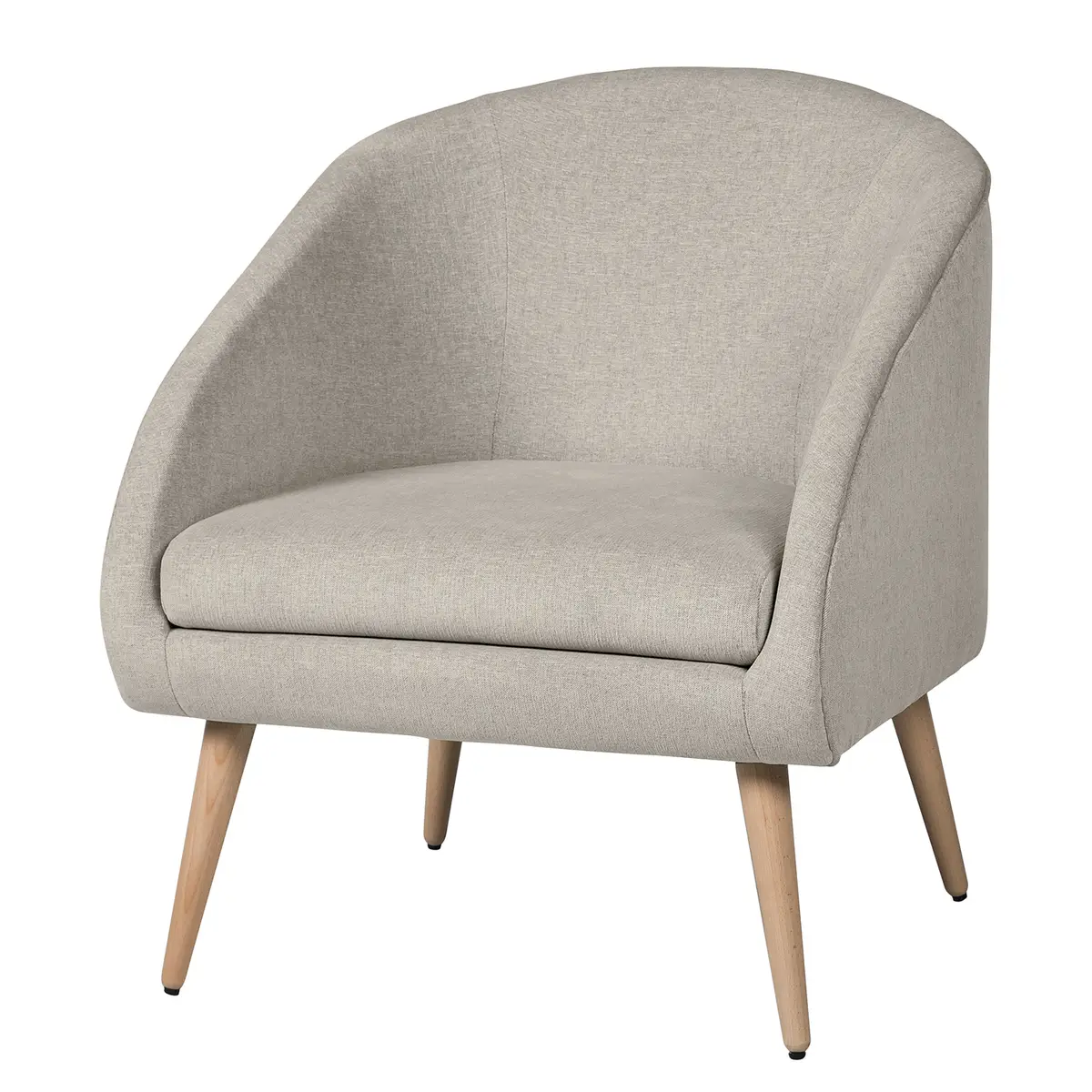 Sessel Volonne Grau Webstoff Nere | Grau
