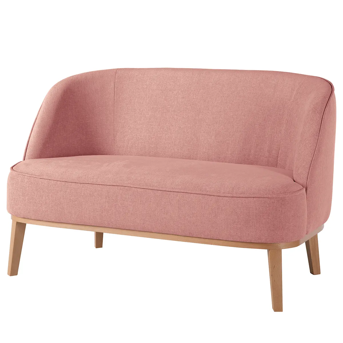 Sofa 2-Sitzer Pink Webstoff Nere | Pink
