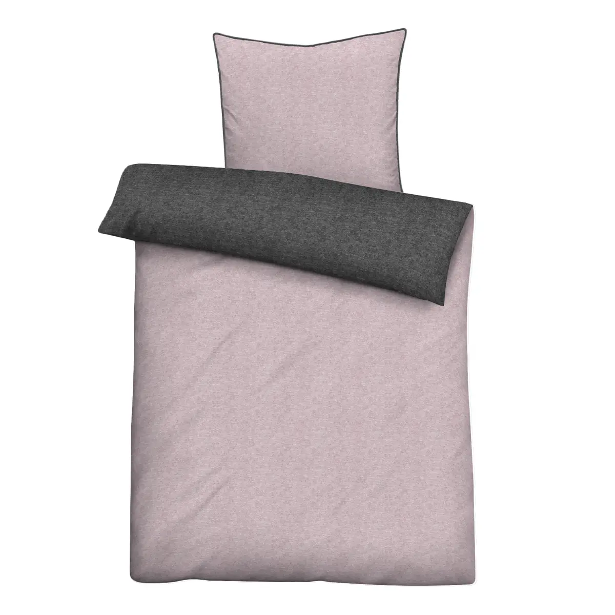 Melange-Flanell Bettwäsche 0840500 | Mehrfarbig