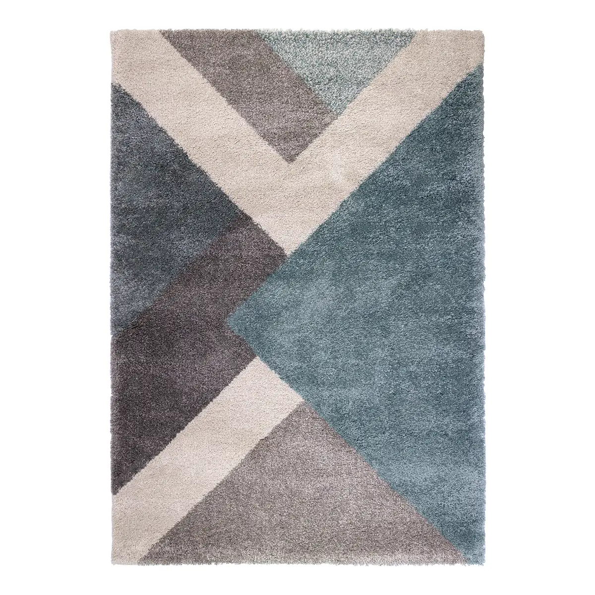 Hochflorteppich Zula | Blau