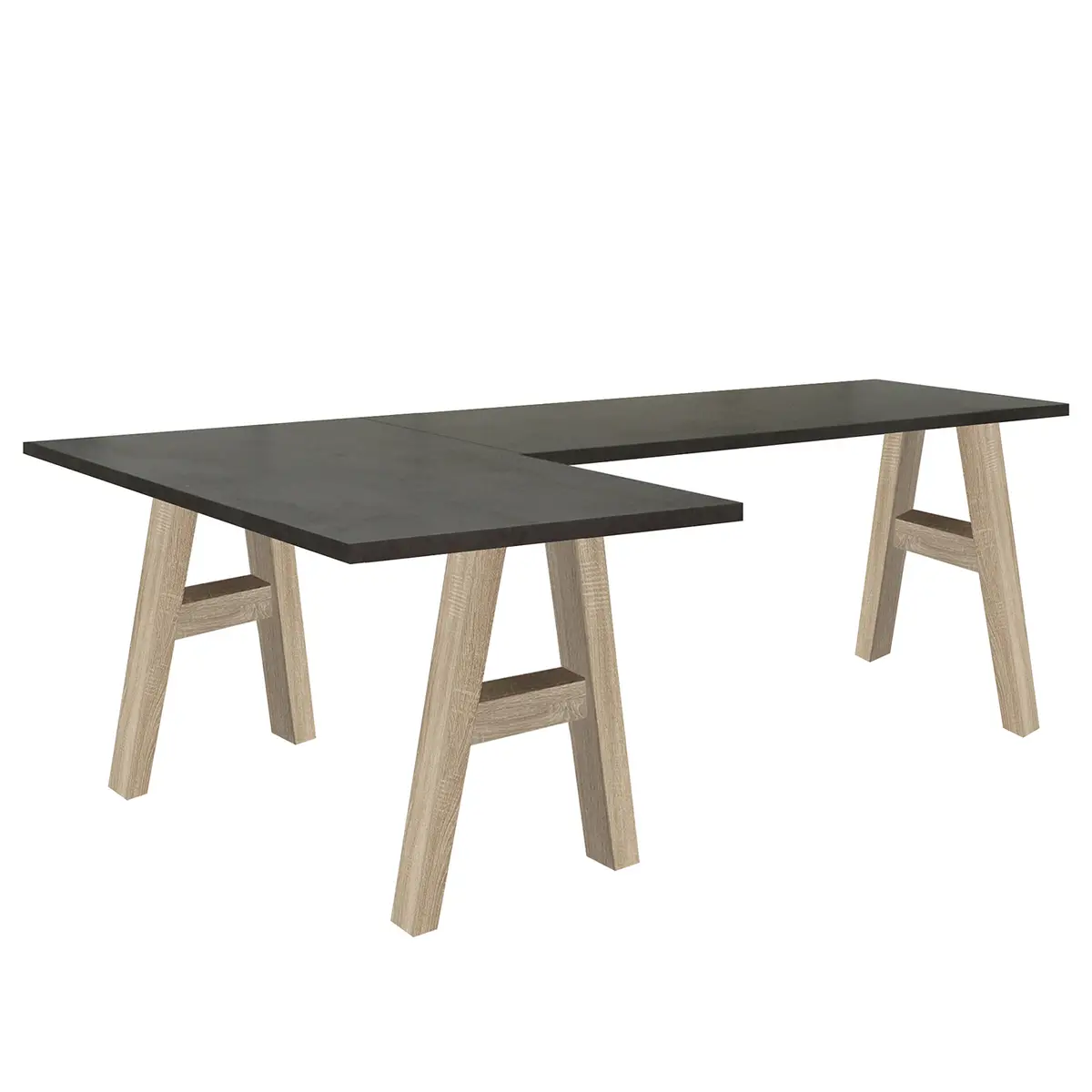 Eckschreibtisch | Grau