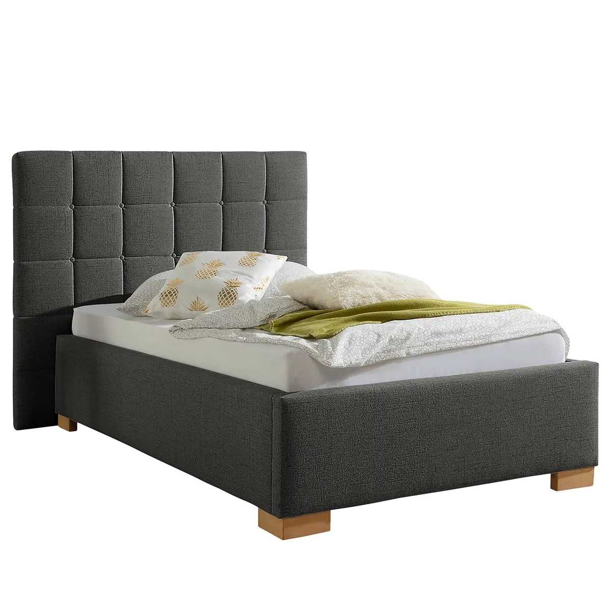 Polsterbett Whitewood | Grau