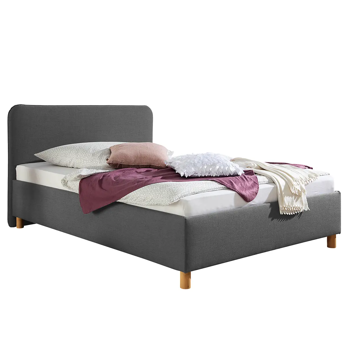 Polsterbett Beechgrove | Grau