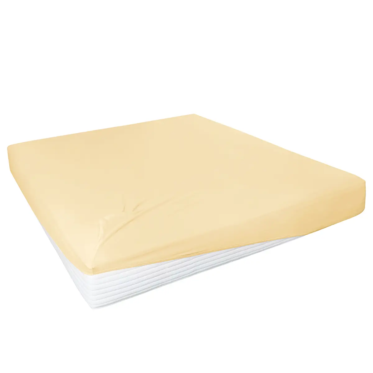 Boxspring-Elastan-Spannbettttuch | Gelb