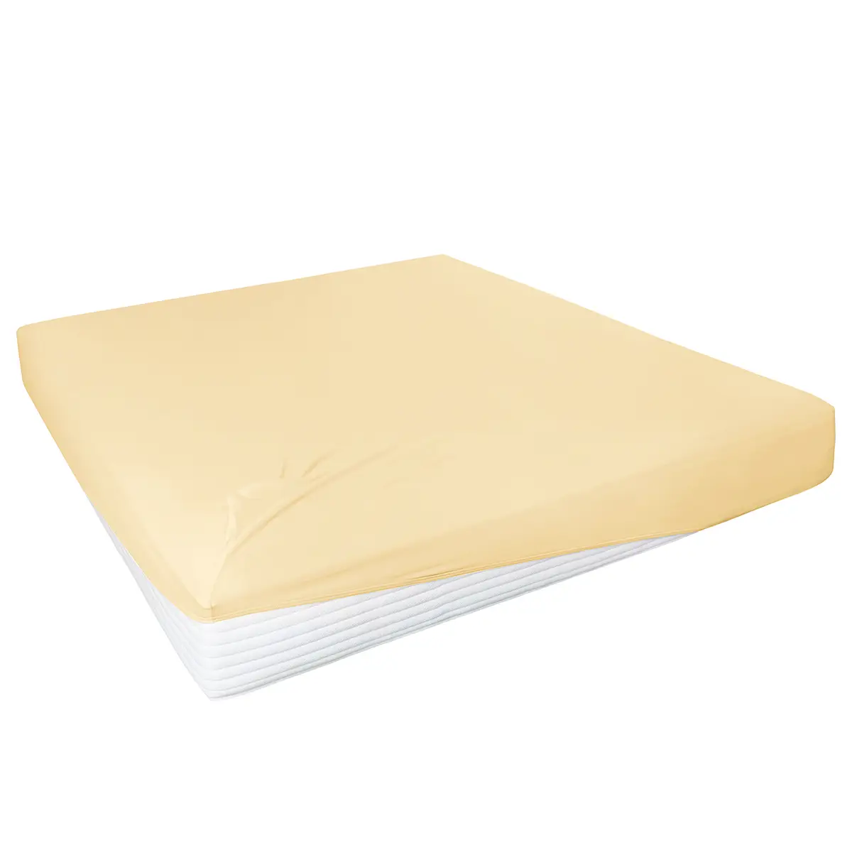 Boxspring-Elastan-Spannbettttuch | Beige