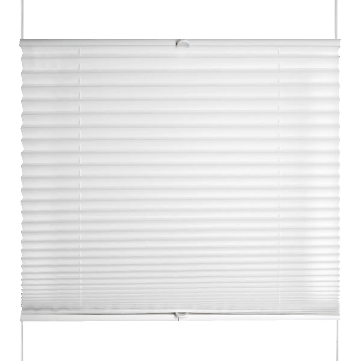 Plissee Terrats 90 x 130cm Weiß/Weiß | Weiß