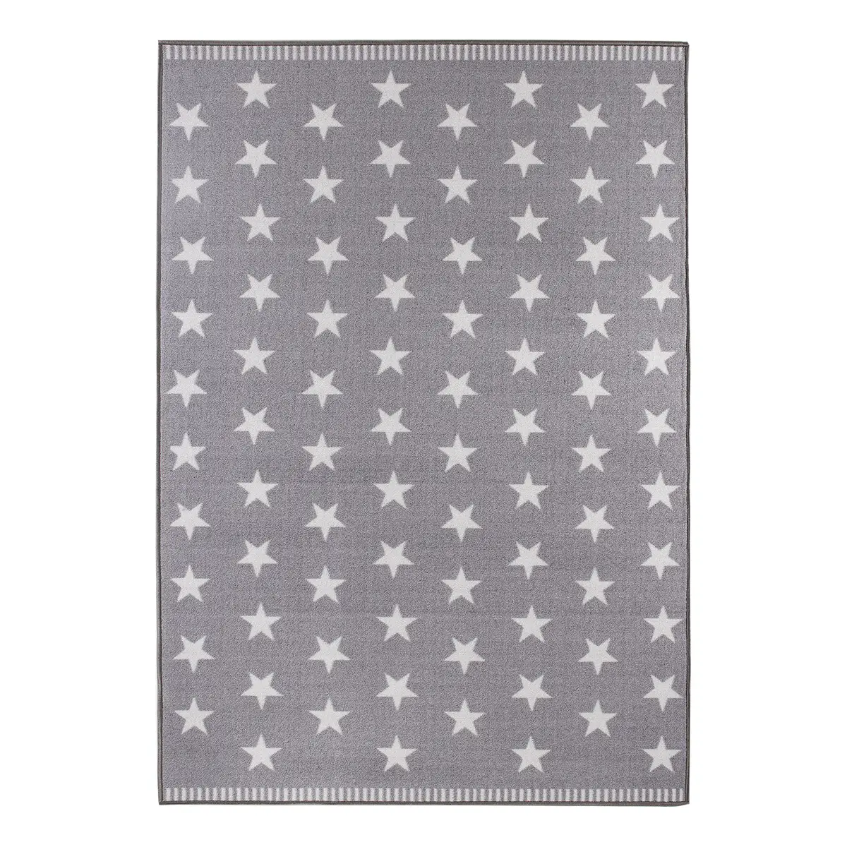 Teppich Sternhimmel Grau 133 x 190cm Kunstfaser | Grau