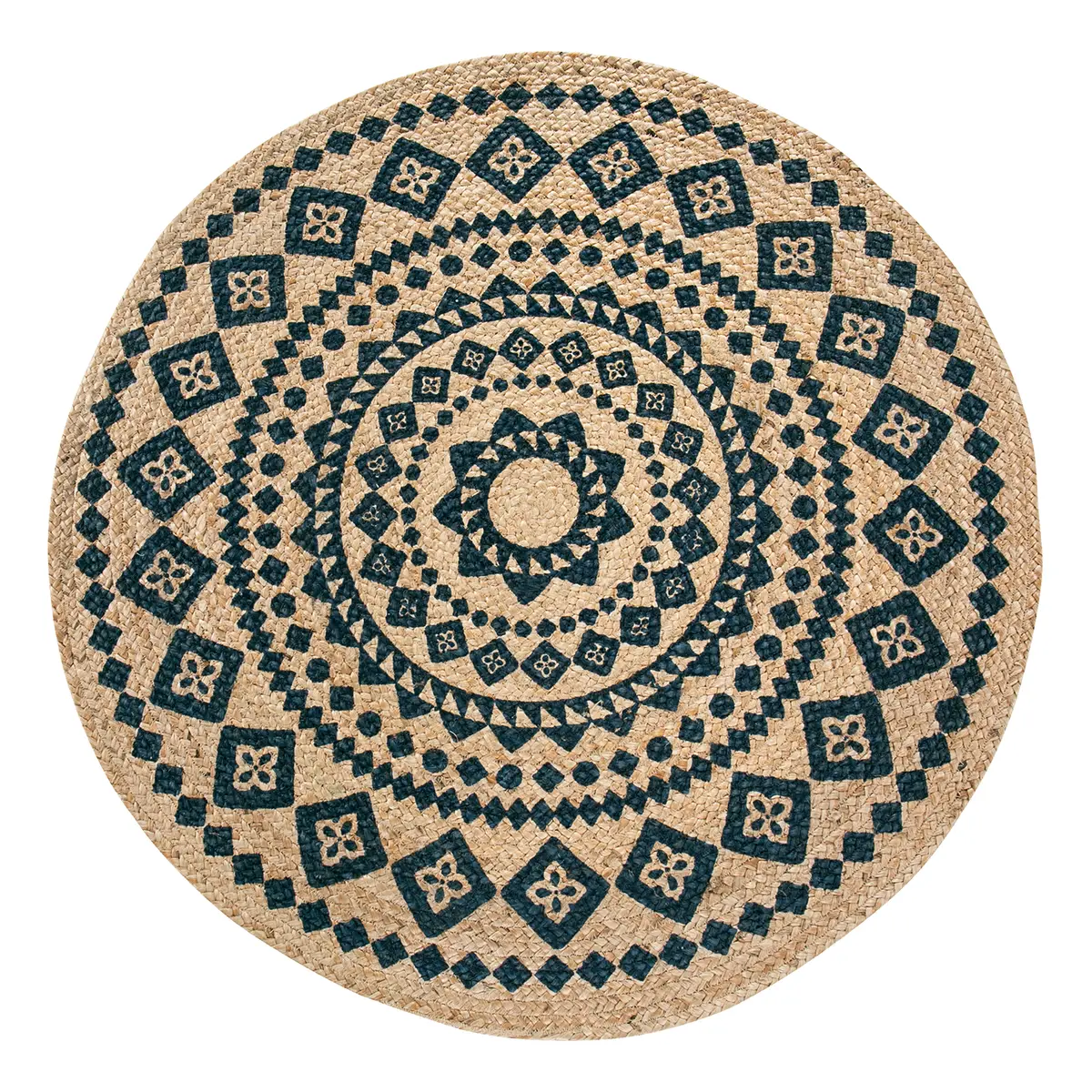 Teppich Mamda II Beige Ø 120cm Jute | Beige