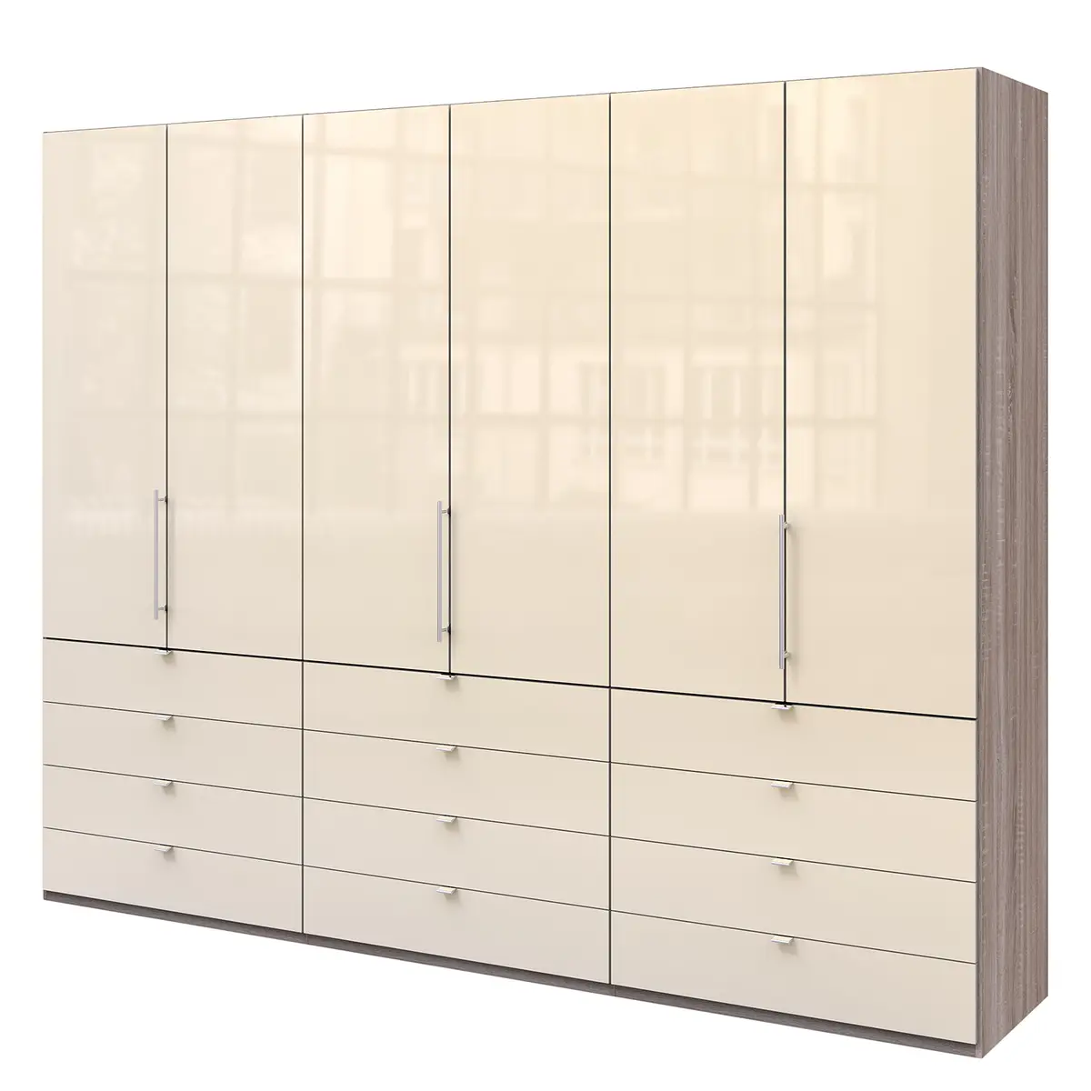 Falttürenschrank II 300 x 236cm | Braun