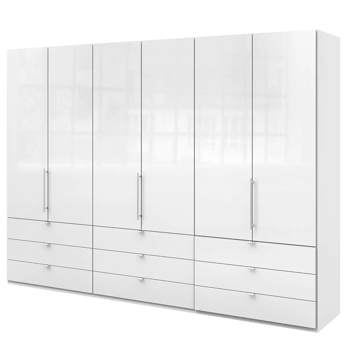 Falttürenschrank II | Weiß