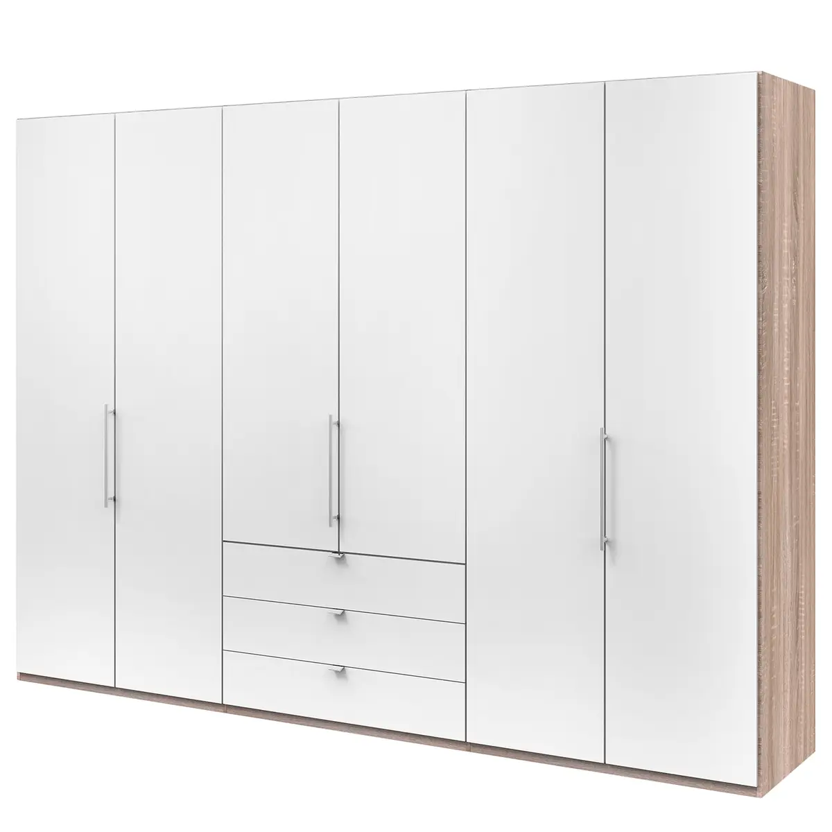 Falttürenschrank III 216cm | Braun
