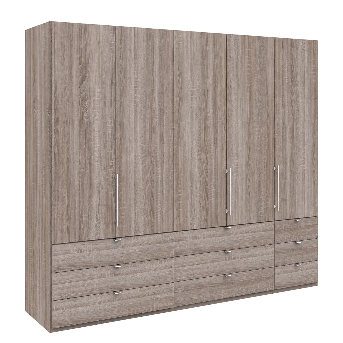 Falttürenschrank II 250 x 216cm | Braun