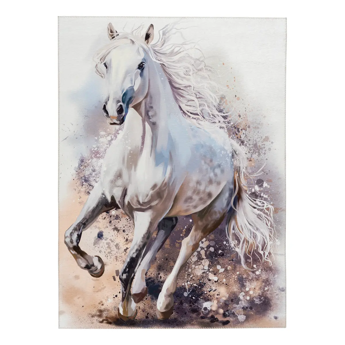 Kinderteppich My Torino Kids White Horse | Weiß