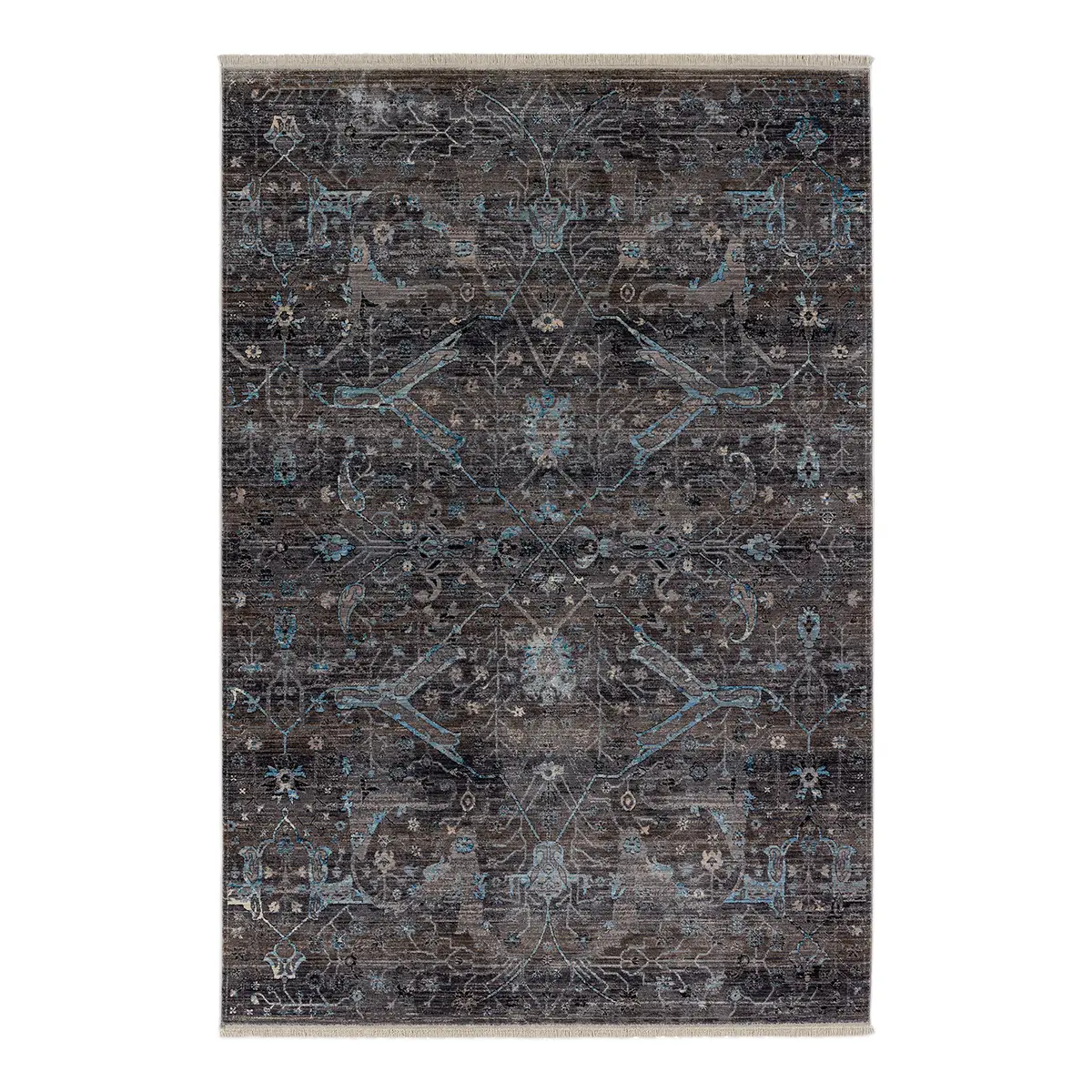 Teppich Mystik III Grau 200 x 285cm Webstoff | Grau